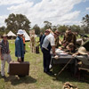 A re-enactment of the enlistment process at Laidley Pioneer Village.