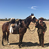 Wayne Brown from the 5th Light Horse Regiment Mount Morgan Troop with Flash.
