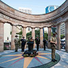 Wreath laying at the Shrine of Remembrance, Anzac Square, Brisbane