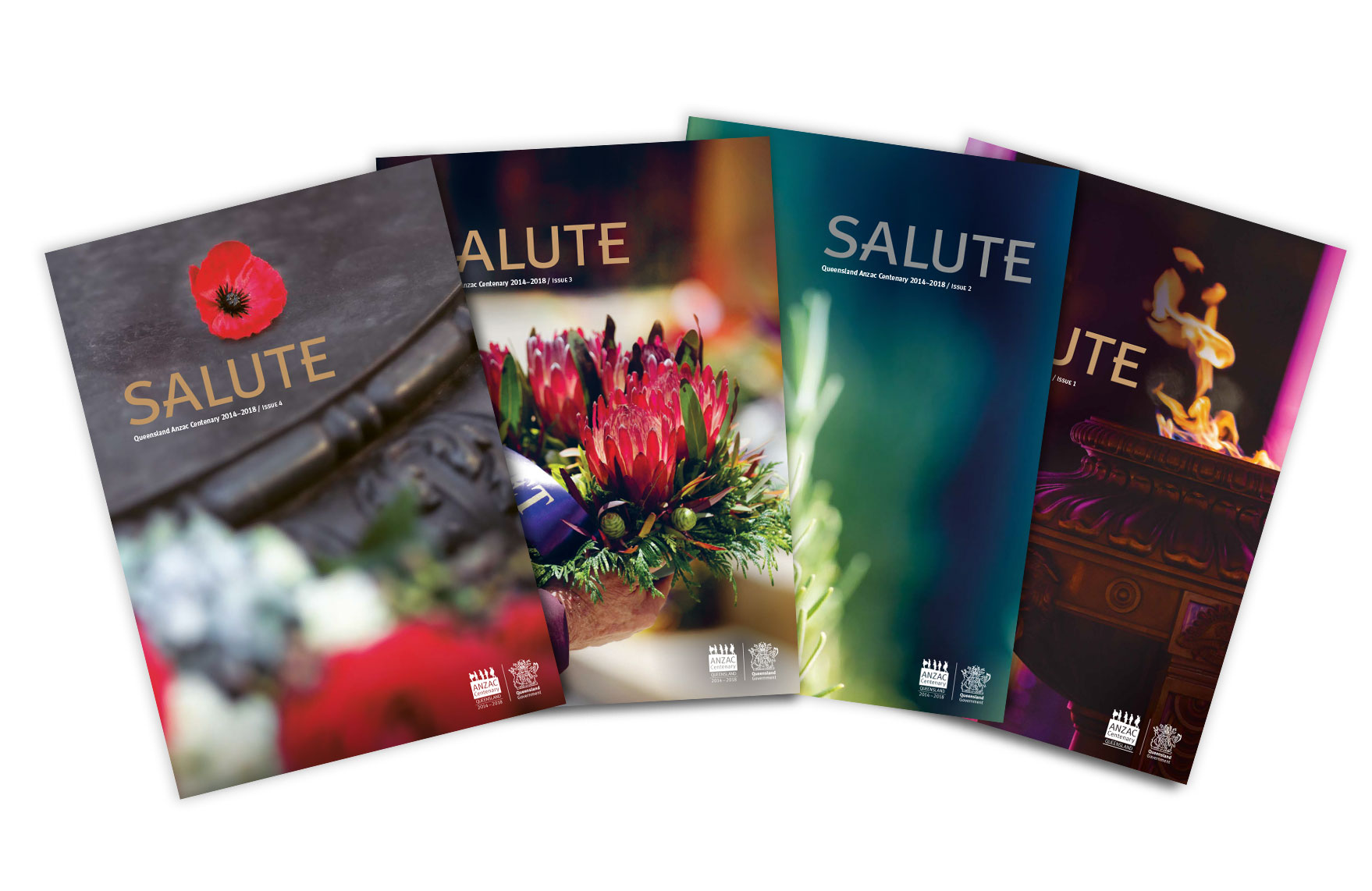 Salute - issues 1, 2, 3, and 4.