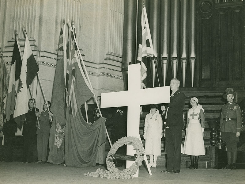 Armistice Day service at Brisbane’s City Hall